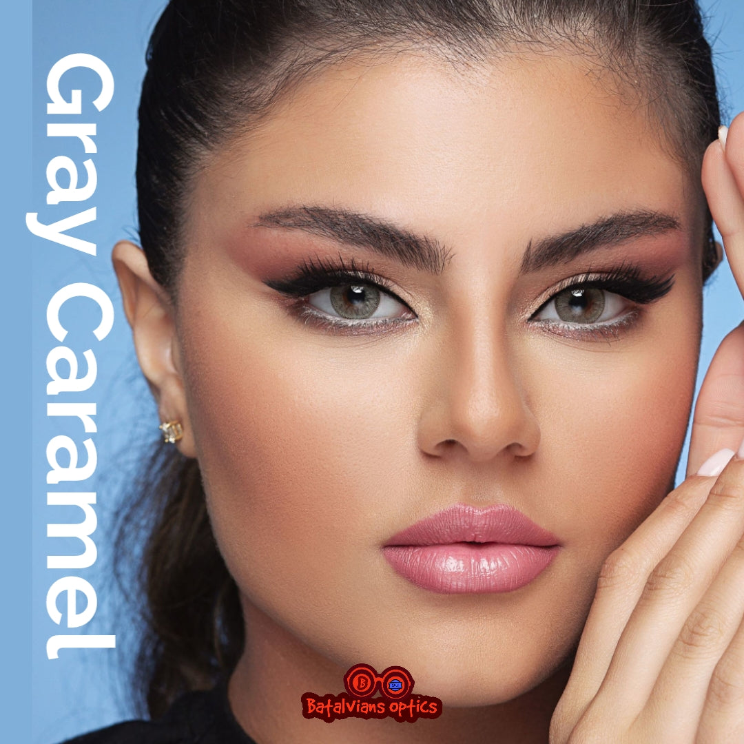 Bella - Gray Caramel - Glow Collection - Color Contact Lenses