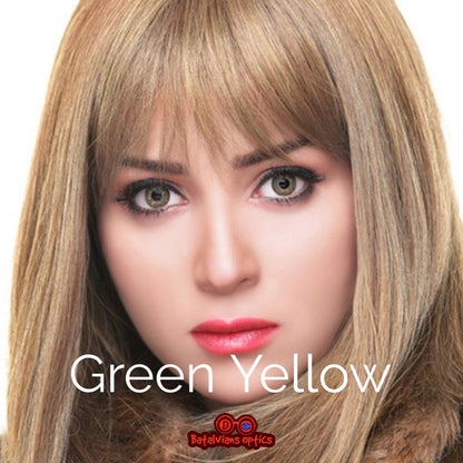 Bella - Green Yellow - Natural Collection - Color Contact Lenses