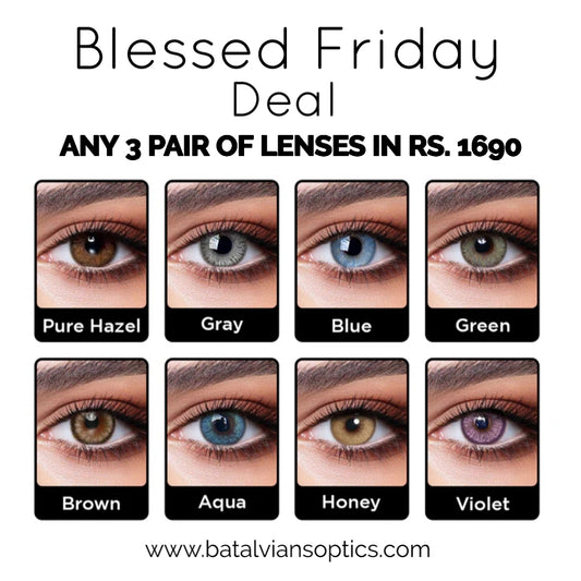 Blessed Friday Deal Buy Any 3 Pairs of 3-Tone Lenses In 1690